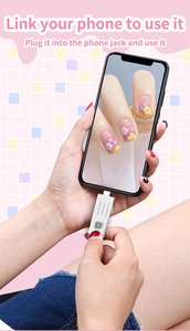 Mini lámpara de uñas LED <span class=keywords><strong>UV</strong></span> y secador de uñas portátil. Curado en gel rápido, compacto <span class=keywords><strong>para</strong></span> el hogar/salón DIY. Alimentado por teléfono móvil - Product Image 4