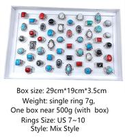 Bagues en pierre Antique, plusieurs Styles, Turquoise Howlite, prix d'usine, bagues en alliage d'argent pour femmes, bijoux, cadeau