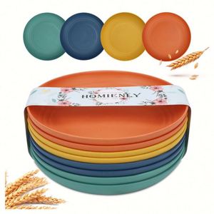 Hot Selling <b>Cheap</b> Dinnerware Wheat Straw Fiber Eco Friendly Biodegradable Dishes <b>Plate</b> - Product Image 4