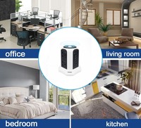 TOPEREK Soket Ekstensi Nirkabel Pengisi Daya Standar Inggris 6 Stopkontak 4 Port USB Tahan Api 13A Kabel 2m Rumah Kantor Hotel