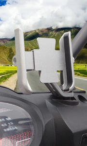 Support de téléphone pour vélo en métal réglable avec verrouillage, support de téléphone portable pour vélo, clip de montage pour vélos électriques, en alliage d'aluminium - Product Image 6