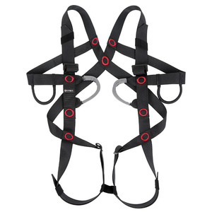 Xinda Full Body Safety <b>Harness</b> <b>Black</b> Polyester Climbing Mountaineering High Altitude Work Protection Equipment - Product Image 1