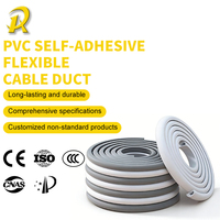 Organisateur de câbles flexible en PVC solide, antidérapant, durable, auto-adhésif, pour sol, mur, meubles, conduits Runqi