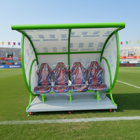 Abri de luxe pour joueurs et arbitres de football sur banc de joueur substitut avec fauteuil TBX-4 prix d'usine à Guangzhou