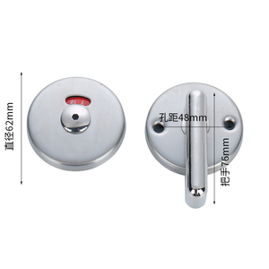 ตัวล็อคประตูห้องน้ำสแตนเลสพร้อมตัวบ่งชี้สถานะความเป็นส่วนตัว - Product Image 3
