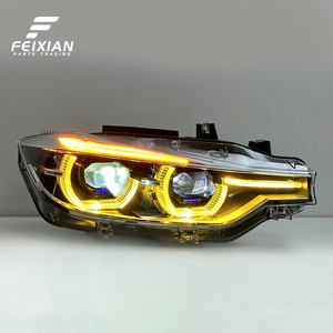 Faro a <span class=keywords><strong>LED</strong></span> per <span class=keywords><strong>BMW</strong></span> Serie 3 <span class=keywords><strong>F30</strong></span> F35 2013-2018, Gruppo Ottico con Lente Proiettore, Luci Diurne DRL, Plug and Play, Nuovo 12V - Product Image 5