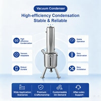 Condenseur sous vide avec réservoir en acier inoxydable pour la surveillance, personnalisable pour les industries de la distillation, de la condensation, de la chimie et alimentaire