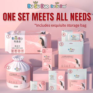 Disposable Toilet Tissue Set 100pcs Thickened Multi Functional Travel Family Size Non Woven Fabric Coreless Standard Roll - Product Image 2