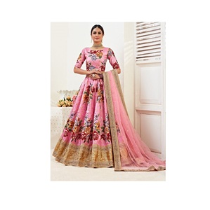 Lehenga Choli imprimé numérique de haute qualité pour les vêtements de mariage pour femmes disponibles à un prix abordable depuis l'Inde - Product Image 1