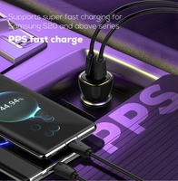 LDNIO C104 Nouvelle Arrivée PD 60W Double PD3.0 USB Type-C Pas Cher Charge Rapide 60W Chargeur de Voiture pour Téléphone Portable