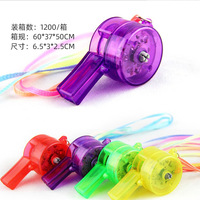 Sifflets LED en plastique lumineux en gros pour accessoires d'ambiance de bar et de fête - Jouets clignotants phosphorescents