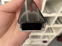 Profil Ekstrusi Aluminium Lampu Linear LED 17*08MM Penjualan Langsung, Saluran Profil Aluminium Lampu Strip LED Dengan Diffuser PC