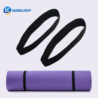 Sangle à boucle réglable de couleur personnalisée avec crochet et boucle Sangle élastique antidérapante avec crochet et boucle pour bande de yoga de voyage