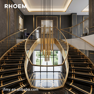 Lustre rond RHOEM RH <span class=keywords><strong>Aquitaine</strong></span> 18''24''30''48'' en laiton massif et verre, LED dimmable, certifié UL, luminaire de plafond - Product Image 3