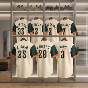 Maillot de baseball américain cousu ZHONGYI 2026 City Connect – 7 Jackson Holliday, 2 Gunnar Henderson, 25 Alonso, 35 <span class=keywords><strong>Adley</strong></span> Blank - Product Image 1