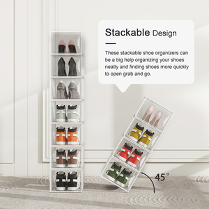 Thiết Kế Hiện Đại Kích Thước Lớn Hộp Giày Trong Suốt Biểu Tượng Tùy Chỉnh Dày Nhựa Sneakers Lưu Trữ Ngăn Kéo Cho Phòng Khách - Product Image 5