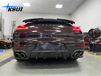 Diffuseur arrière en fibre de carbone véritable pour Porsche Panamera 970.2 2014-2016, protection automobile