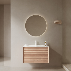 Meuble-lavabo mural flottant moderne <span class=keywords><strong>de</strong></span> luxe Guanda, 30 pouces, vasque en céramique blanche, panneau <span class=keywords><strong>de</strong></span> contreplaqué, durable, facile à nettoyer - Product Image 6