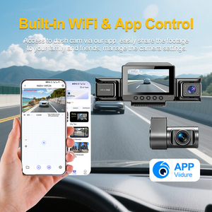 กล้องติดรถยนต์ 2K 1440P 4Ch พร้อม WiFi ในตัว หน้าจอ 3 นิ้ว 4 เลนส์ บันทึกภาพหน้า-ซ้าย-ขวา-หลัง ความละเอียด 1080P Full HD กล้องติดรถยนต์แบบ Quad Dash Cam รับผลิตแบบ OEM/ODM - Product Image 4
