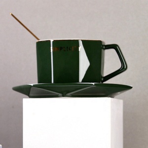 Wholesale Nordic Creative Geometry Pattern Porcelain Tea <b>Cups</b> Ceramic <b>Cup</b> and Saucers - Product Image 6
