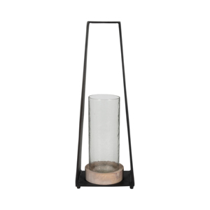 Porte-bougie Hurricane en métal et marbre, chandelier moderne pour centre de table ou accent d'entrée - Product Image 5