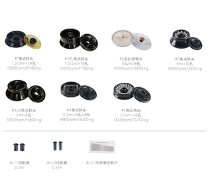 Máy ly tâm để bàn tốc độ cao m15g 15000 vòng/phút với 7 loại Rôto góc cho các ống ly tâm khác nhau - Product Image 4