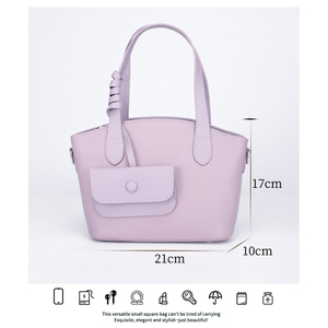 Bolso de mano de cuero de vaca para mujer con forro de poliéster de textura transparente y correa para el hombro Bolsos de mano estilo Hobo - Product Image 3