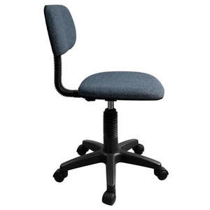 Silla de oficina moderna para sala de estar, sofá, muebles con malla negra completa, sin brazos, respaldo pequeño, silla giratoria para tareas de ordenador de oficina en casa - Product Image 1