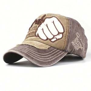 Custom <b>Patch</b> Embroidery logo 6 Panel Sports Gorras Washed Distressed Baseball Cap - Product Image 6