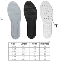 Semelles intérieures sportives en PU taille unique, avec coussin d'air en U et particules massantes amortissantes, personnalisables