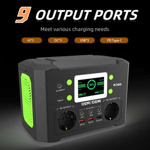 Station d'alimentation portable au lithium-ion <span class=keywords><strong>300W</strong></span> avec chargeur de voiture, <span class=keywords><strong>kit</strong></span> générateur <span class=keywords><strong>solaire</strong></span> 60W - <span class=keywords><strong>Panneau</strong></span> <span class=keywords><strong>solaire</strong></span> pliable pour le <span class=keywords><strong>camping</strong></span> en plein air - Product Image 3