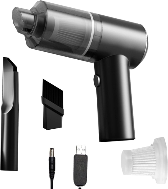 Handheld Vacuum Cordless 3 in 1 Vacuum Cleaner 15000Pa High Power, Mini Vacuum Cleaner Rechargeable Portable Car Accessories