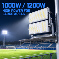 Projecteurs LED multi-têtes à mât haut de 216 000 lumens, 1000W 1200W pour arènes sportives extérieures