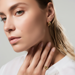 ต่างหูแฟชั่น DME เปิดห่วงที่ทันสมัยสำหรับผู้หญิง - Product Image 1