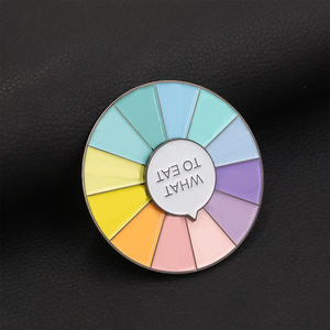 Broche Giratorio Creativo con Diseño de Rueda, Pin de Esmalte Suave y Duro con Diseño de Arcoíris para Accesorios de Ropa, Venta al por Mayor - Product Image 3