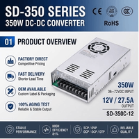 Convertisseur DC-DC isolé SD-350 12V, module abaisseur de tension 350W 72V 96V 110V vers 12V pour système solaire de véhicule électrique