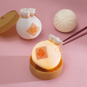 Bolsa de dinero con luz nocturna LED de silicona creativa, lámpara para dormir, colgante de pared para dormitorio, que implica riqueza <span class=keywords><strong>y</strong></span> <span class=keywords><strong>buena</strong></span> <span class=keywords><strong>suerte</strong></span> - Product Image 2