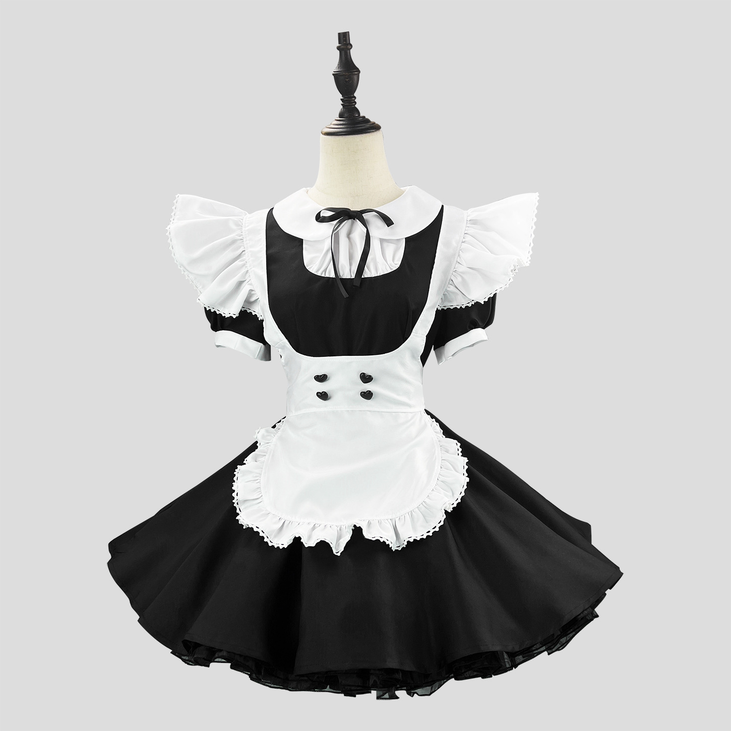 slim fit dress slacks Colonial Old Maid - Attached Pinafore Apron - Costume - Women