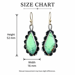 Orecchini vintage a goccia con foglia di loto blu verde, gioielli di moda bohémien da donna - Product Image 5