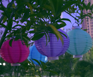 Le jardin solaire allume la lampe décorative de vacances de lanterne chinoise extérieure de <span class=keywords><strong>papier</strong></span> - Product Image 5