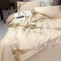 Ensemble de literie en coton avec housse de couette à rayures, 200x200