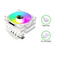Refroidisseur de processeur haute vitesse 2000 tr/min, ventilateur PWM ARGB 2,15 CFM 5V, dissipateur thermique à roulement hydraulique 190W pour PC de jeu, compatible LGA1851 AM5