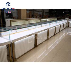 Phổ biến thương mại thiết kế nội thất trang sức Showcase bán lẻ đồ trang sức cửa hàng hiển thị đồ nội thất hiện đại đồ trang sức cửa hàng thiết kế truy cập - Product Image 2