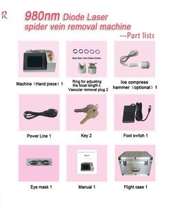 Nouvelle conception, <span class=keywords><strong>prix</strong></span> bas, machine de suppression des varices et des vaisseaux sanguins, machine de suppression vasculaire au laser 980 Nm - Product Image 4