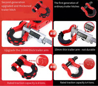 Fourniture d'usine : Support de boule d'attelage en acier robuste avec récepteur de 2 pouces pour SUV, camion et remorquage tout-terrain