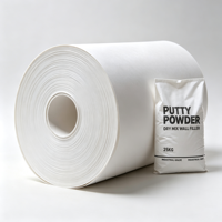 Printable Extensible White Kraft Paper High Tear Resistance Elastic Sack Paper for Dry Mortar Putty Powder Sacks