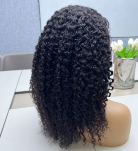 Peluca de media cabeza sin pegamento, de cabello virgen 100% sin procesar, doble densidad, larga, de alta densidad, negra, para mujer, vietnamita, al por mayor - Product Image 1