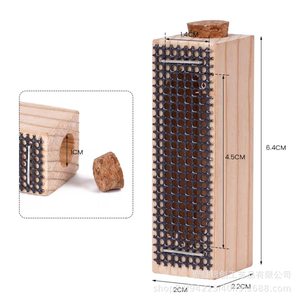 Jaula para Abejas Reina de Madera Maciza con Malla de Acero para Apicultura de Uso Doméstico Ecológica - Product Image 4
