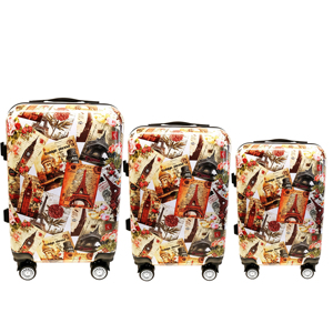 Ensemble de 3 valises PC au design moderne avec roulettes pivotantes, <span class=keywords><strong>valise</strong></span> rigide durable, sac de voyage, vente en gros directe d'usine - Product Image 5