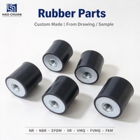 Pièces en caoutchouc personnalisées absorbant les chocs -40 ℃   ~120 ℃   Support d'isolation des vibrations en silicone pour équipement industriel